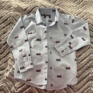 Boys 5T train Button down